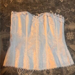 Elegant White Lace Corset